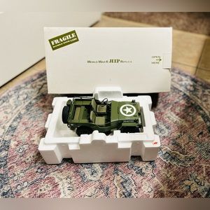 *Sold*Danbury Mint: 1942 WWII, Willys Army Jeep, 1:16 Scale, Diecast Model